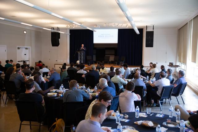Church planters and pastors at the Vision Lunch gathering at Central Commons